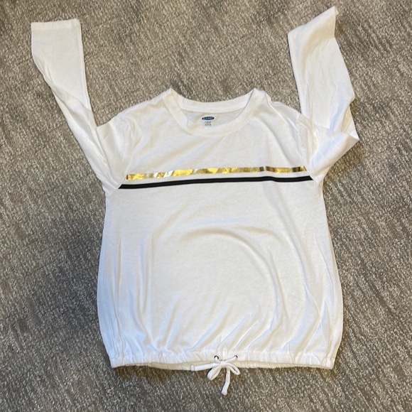 Old Navy, youth girls, white long sleeve - Picture 2 of 3